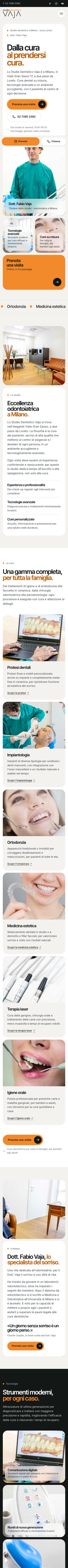 Il nuovo sito su smartphone